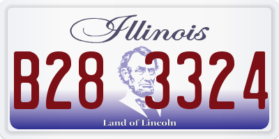 IL license plate B283324
