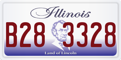 IL license plate B283328