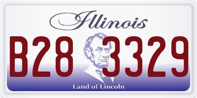IL license plate B283329