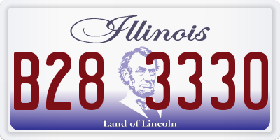 IL license plate B283330