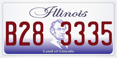 IL license plate B283335