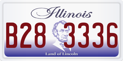 IL license plate B283336