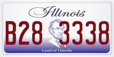IL license plate B283338