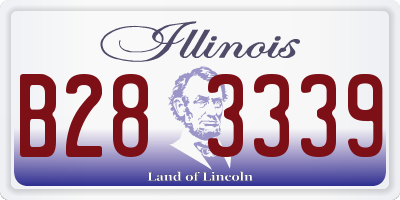 IL license plate B283339