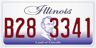 IL license plate B283341