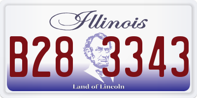 IL license plate B283343