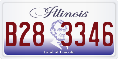 IL license plate B283346