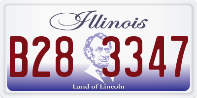 IL license plate B283347
