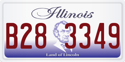 IL license plate B283349