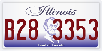 IL license plate B283353