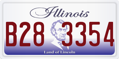 IL license plate B283354