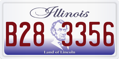 IL license plate B283356