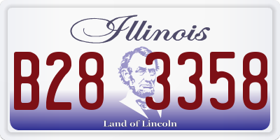IL license plate B283358