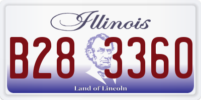 IL license plate B283360