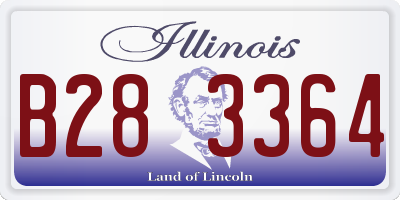 IL license plate B283364