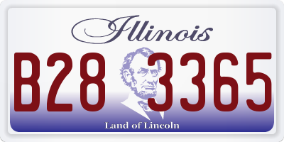 IL license plate B283365