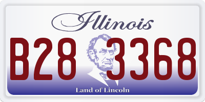 IL license plate B283368