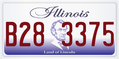IL license plate B283375