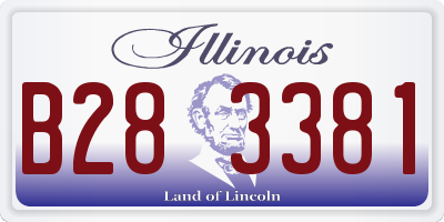IL license plate B283381