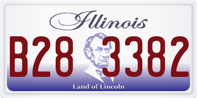IL license plate B283382