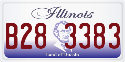 IL license plate B283383