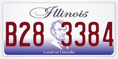 IL license plate B283384