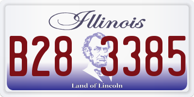 IL license plate B283385