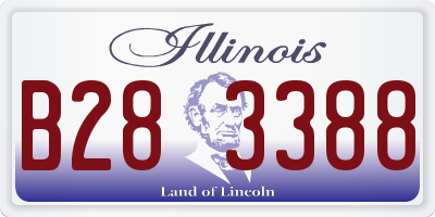 IL license plate B283388