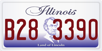 IL license plate B283390