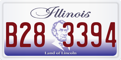 IL license plate B283394