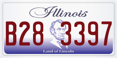 IL license plate B283397