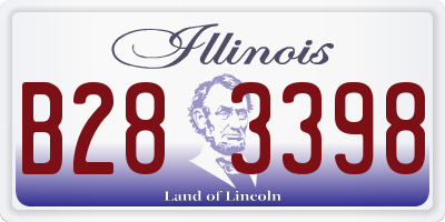 IL license plate B283398