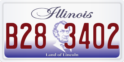 IL license plate B283402
