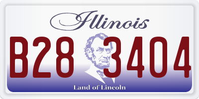 IL license plate B283404