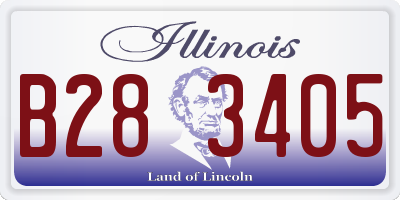 IL license plate B283405