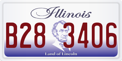 IL license plate B283406