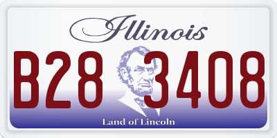IL license plate B283408