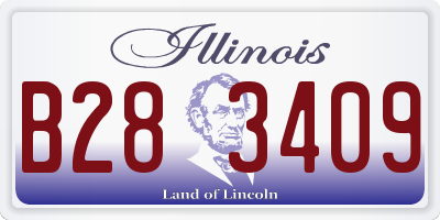 IL license plate B283409