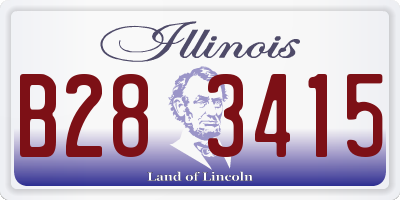 IL license plate B283415