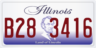 IL license plate B283416