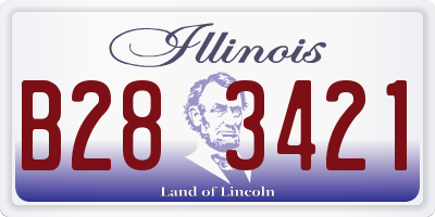 IL license plate B283421