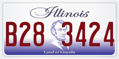IL license plate B283424