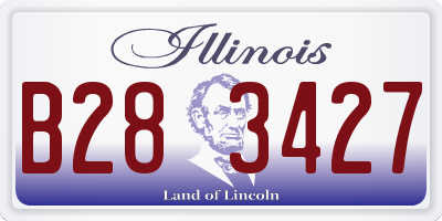 IL license plate B283427