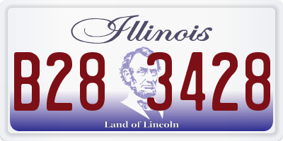 IL license plate B283428