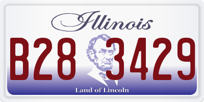 IL license plate B283429