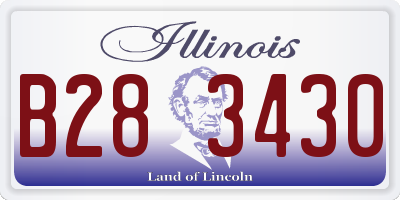 IL license plate B283430