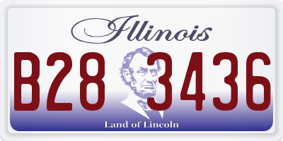 IL license plate B283436