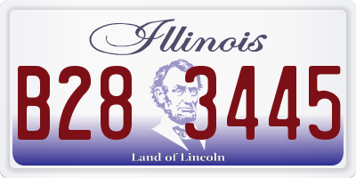 IL license plate B283445