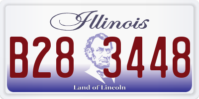 IL license plate B283448