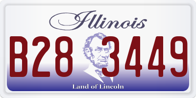 IL license plate B283449